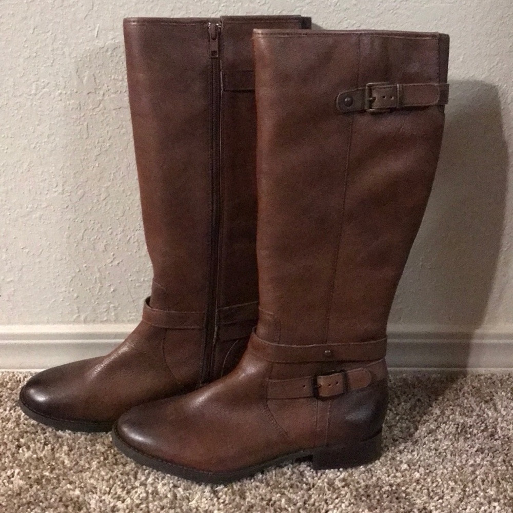 New Arturo Chiang tall brown boots 8 1/2